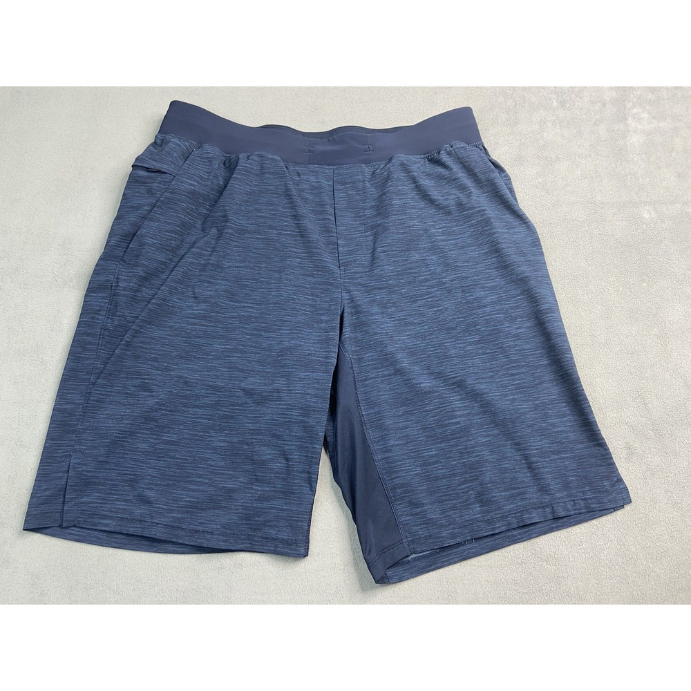 Lululemon Shorts Mens XLarge Blue Heathered THE Short Gym Running Active